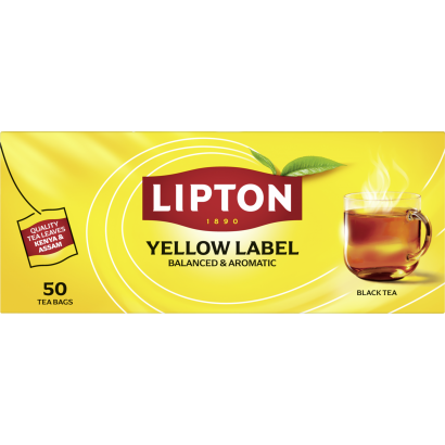 Lipton Yellow Label ízesített fekete tea 50 filter 100 g
