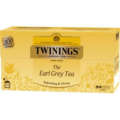 Twinings Earl Grey aromás fekete tea 25 filter 50 g