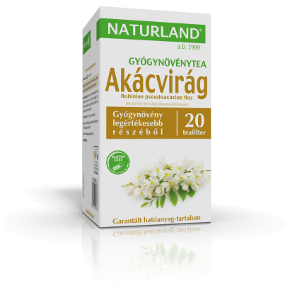 Naturland fehér akácvirág gyógynövénytea 20 filter 24 g