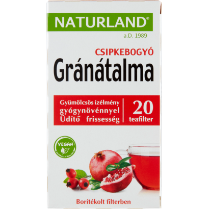 Naturland gránátalma & csipkebogyó gyümölcstea 20 filter 40 g