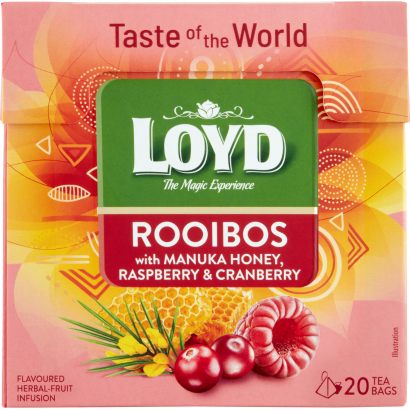 Loyd málna-áfonya ízű rooibos tea manuka mézzel 20 filter 34 g