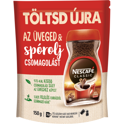 Nescafé Classic azonnal oldódó kávé 150 g