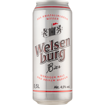 Welsenburg világos sör 4% 0,5 l