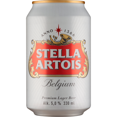 Stella Artois minőségi világos sör 5% 0,33 l