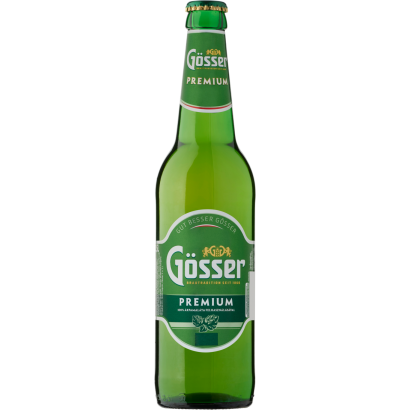 Gösser Premium minőségi világos sör 5% 0,5 l üveg