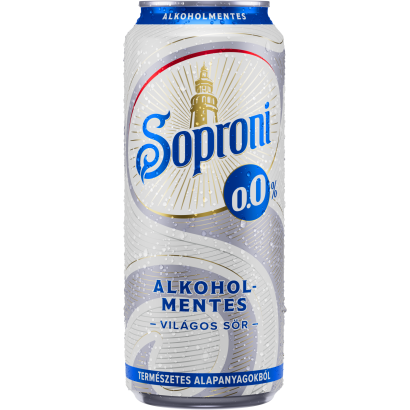 Soproni alkoholmentes világos sör 0,0% 500 ml