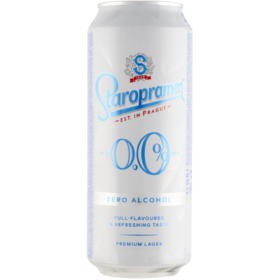 Staropramen alkoholmentes világos sör 0,0% 0,5 l