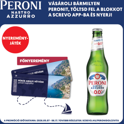 Peroni Nastro Azzurro alkoholmentes világos sör 0,0% 330 ml