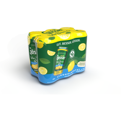 Gösser Natur Zitrone citromos alkoholmentes sörital 0,0% 6 x 500 ml