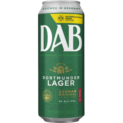DAB világos német sör 5% 0,5 l