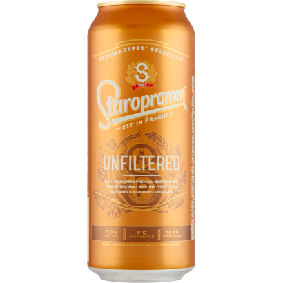 Staropramen Unfiltered minőségi világos, szűretlen sör 5% 0,5 l