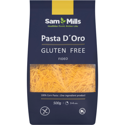 Sam Mills d'Oro  Fideos cérnametélt formájú tészta gluténmentes kukoricából 500 g