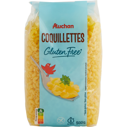Auchan Kedvenc gluténmentes coquillettes szarvacska száraztészta 500 g