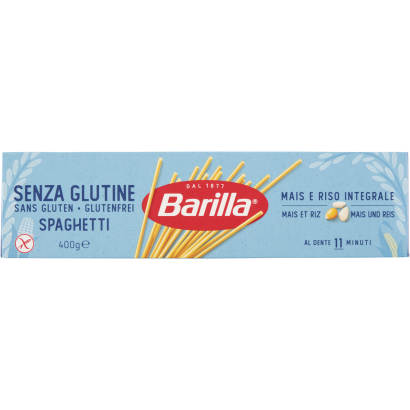 Barilla Spaghetti gluténmentes szálas száraztészta 400 g