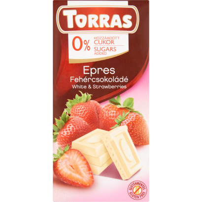 Torras epres fehércsokoládé édesítőszerrel 75 g