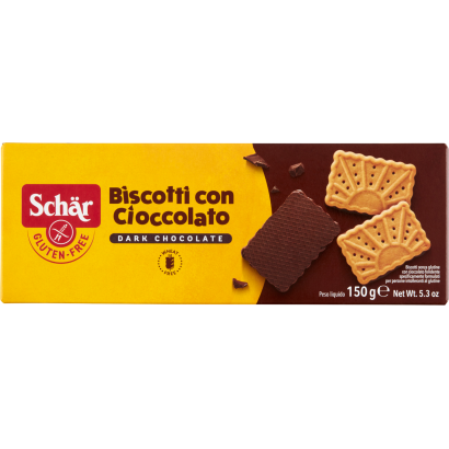 Schär gluténmentes étcsokoládés keksz 150 g
