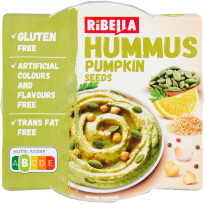 RiBella Hummus csicseriborsó krém tökmaggal 80 g