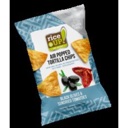 Rice Up Tortilla chips Fekete olivabogyó és paradicsom ízű 60 g
