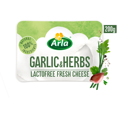 Arla fokhagymás fűszeres friss zsíros lágy laktózmentes krémsajt 200 g