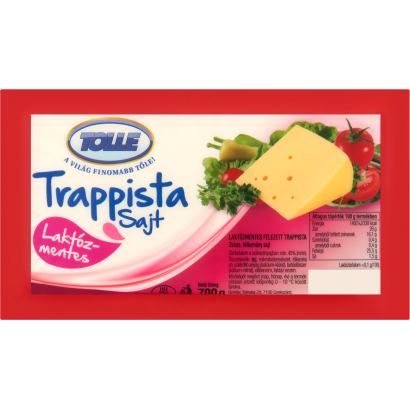 Tolle laktózmentes felezett zsíros, félkemény trappista sajt 700 g