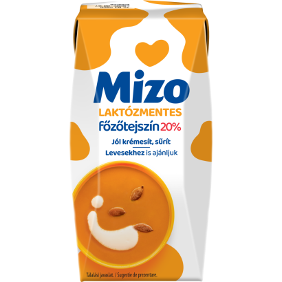 Mizo UHT laktózmentes főzőtejszín 20% 200 ml