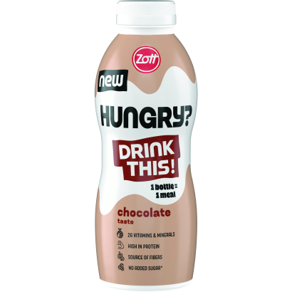 Zott Hungry? csokoládé ízű ital, hozzáadott vitaminokkal ásványi anyagokkal, édesítőszerekkel 500 ml