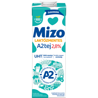 Mizo laktózmentes A2 UHT tej 2,8% 1 l