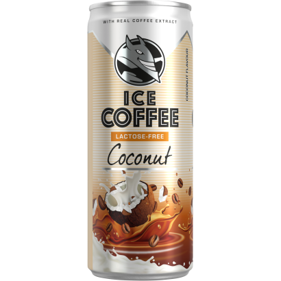 HELL Ice Coffee Coconut UHT laktózmentes kókusz ízű ital tejjel és kávékivonattal 250 ml