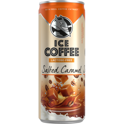 HELL Ice Coffee Salted Caramel UHT laktózmentes sós karamell ízű ital tejjel, kávékivonattal 250 ml