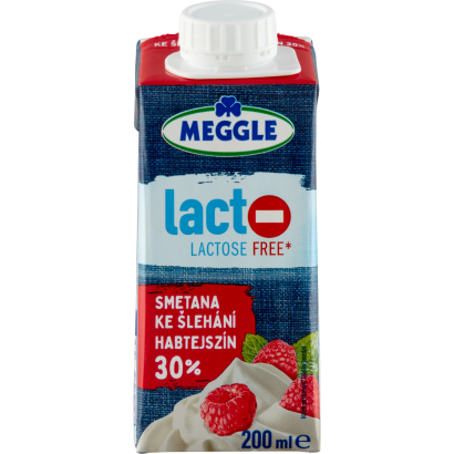 Meggle UHT laktózmentes habtejszín 30% 200 ml