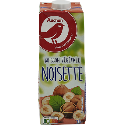 Auchan Kedvenc mogyorós növényi ital, kalcium forrás, UHT  1 l