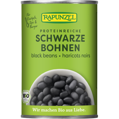 Rapunzel Bio fekete bab lében 400 g