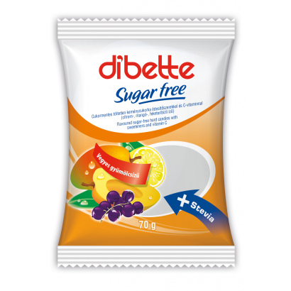 Diabette vegyes gyümölcs cukorka 70 g