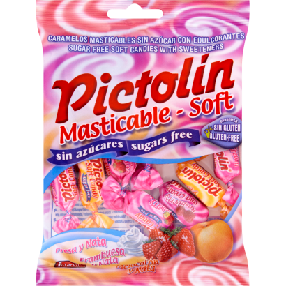 Pictolin gyümölcsízesítésű cukormentes puhakaramell édesítőszerekkel 56 g