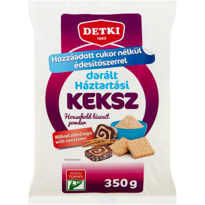 Detki darált háztartási keksz hozzáadott cukor nélkül, édesítőszerrel 350 g