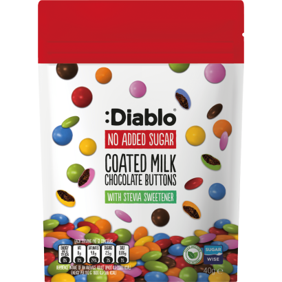 Diablo földimogyorós drazsé cukorbevonattal, hozzáadott cukor nélkül, édesítőszerekkel 40 g