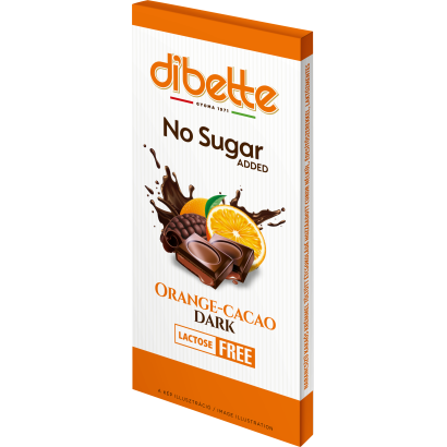 Dibette NAS narancsos étcsokoládé hozzáadott cukor nélkül, laktózmentes 80 g