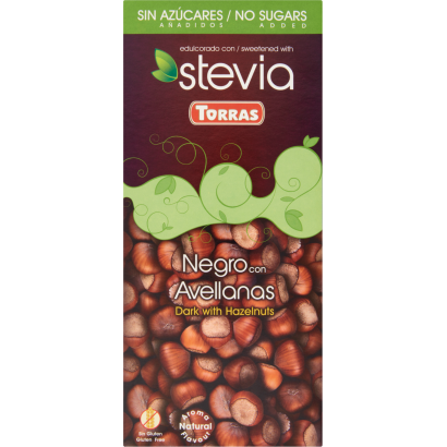 Torras mogyorós étcsokoládé hozzáadott cukor nélkül, édesítőszerrel 125 g