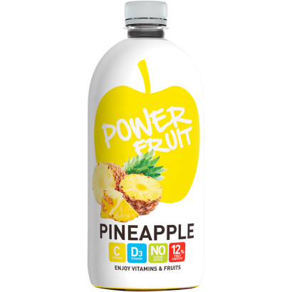 Power Fruit energiaszegény ananász-alma ital szénsavmentes szűrt vízzel, édesítőszerekkel 750 ml