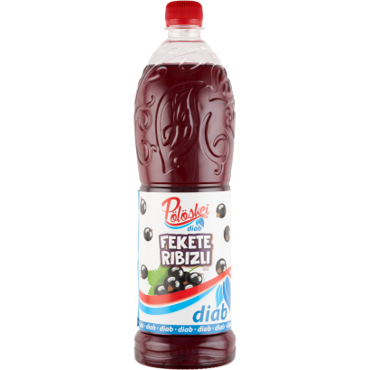 Pölöskei Diab fekete ribizli ízű szörp édesítőszerekkel 1 l