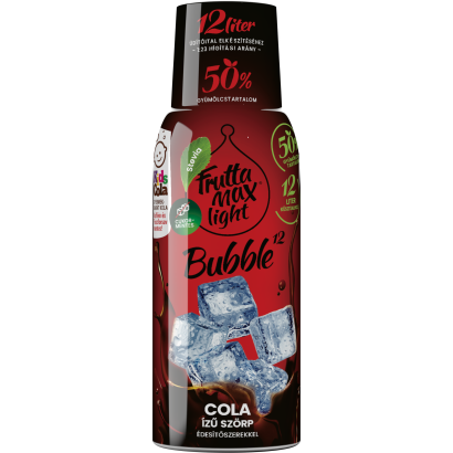 FruttaMax Bubble12 Kids Cola cola ízű szörp édesítőszerekkel 500 ml