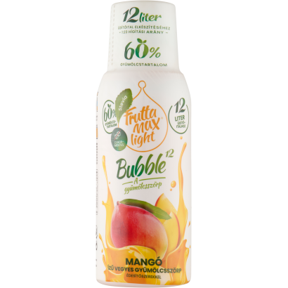 FruttaMax Bubble12 Light mangó ízű vegyes gyümölcsszörp édesítőszerekkel 500 ml