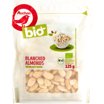 Auchan Kedvenc Bio hántolt mandulabél 125 g