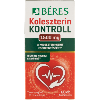Béres Koleszterin Kontroll filmtabletta étrend-kiegészítő készítmény 60 x 1,19 g (71,4 g)