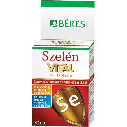 Béres Szelén Vital filmtabletta étrend-kiegészítő készítmény 30 x 0,728 g (21,84 g)