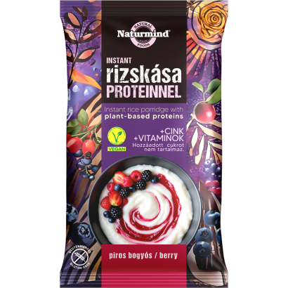 Naturmind gluténmentes protein áfonyás rizskása 44 g