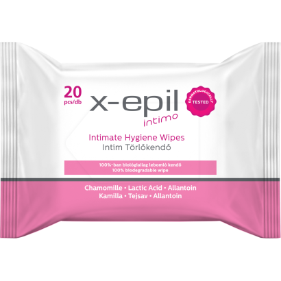 X-epil Intimo intim törlőkendő 20db