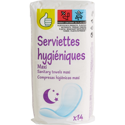 Auchan Tipp maxi night betét 14 db