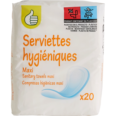 Auchan Tipp egészségügyi betét maxi 20  db