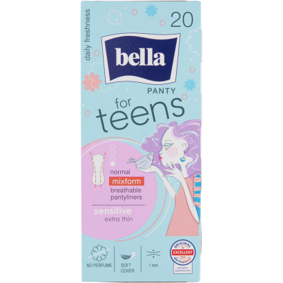 Bella For Teens Sensitive illatmentes ultravékony tisztasági betét 20 db